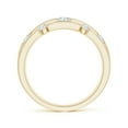 thumbnail image 2 of ANGARA Lab Grown Triple Row Dotted Diamond Orbit Ring for Women in 14K Yellow Gold (Size-3.3mm| Color-F-G| Clarity-VS) | April Birthstone, Anniversary, Jewelry Gift for Women | Lab-Grown Diamond Ring, 2 of 4