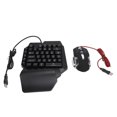 thumbnail image 1 of Gaming Keyboard and Mouse Combo, 3 in 1 Design  Direct Connection 5V 2000mA Output One Handed Half Keyboard Mouse Latency Free  for Dormitory, 1 of 7