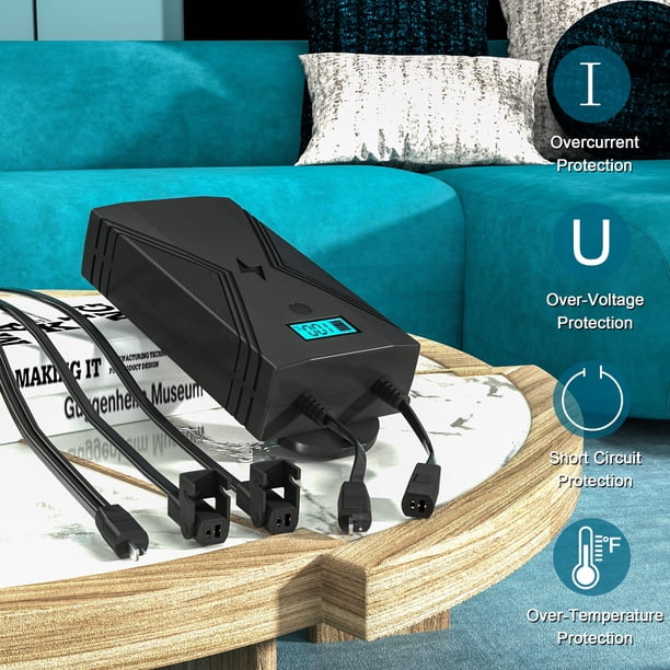 Batterie Switch Batterie Rechargeable Pour Fauteuil Relax - 2500 MAh, Universelle 2 Broches - Compatible Okin, Limoss, Berkline, Med