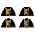 thumbnail image 1 of 4 pegatinas de pared de vinilo 3D con forma de agujero de ratón para el hogar, dormitorio y sala de estar., 1 of 7