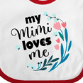thumbnail image 4 of Inktastic My Mimi Loves Me Girl Girls Baby Bib, 4 of 4