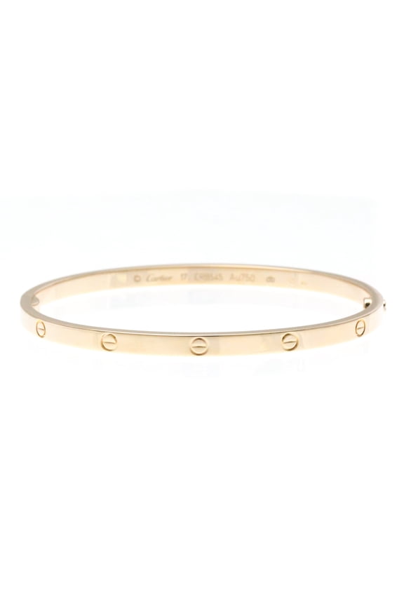 Pre-Owned Cartier Love Bracelet Small Model Pink Gold (18K) No Stone Bangle Pink Gold (Good)