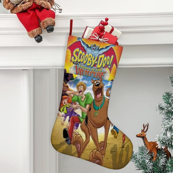 Scooby Ultra soft velvet Christmas socks, Large Super Soft Christmas Stockings For Christmas Xmas Tree Holiday Fireplace Family Decor Gifts