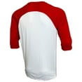 thumbnail image 2 of Epic Men's 3/4 Sleeve Raglan T Shirt Or Baseball Jersey (Red Has Slight Bleeding), 2 of 2