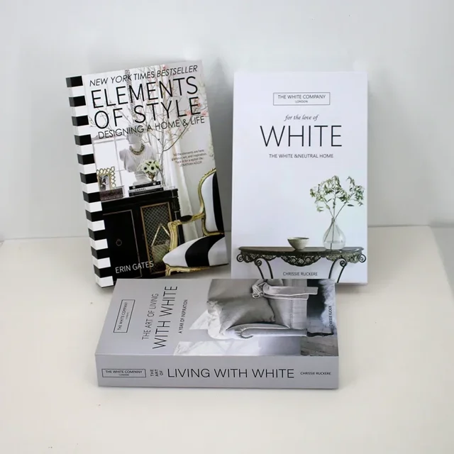 Libros falsos de moda para decoración de sala de estar, libros de diseño, adornos para mesa de centro, Club, habitación de Hotel, Villa, decoración de libros, 3 uds.