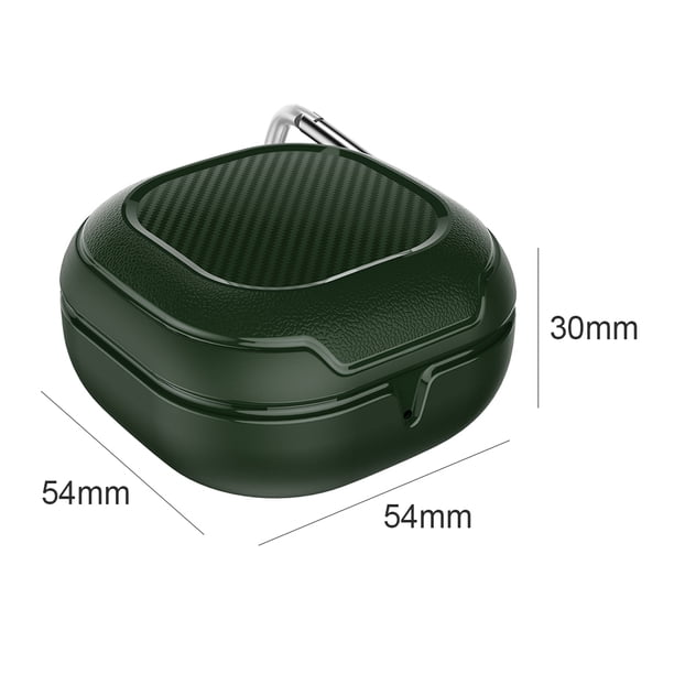Audífonos Funda con llavero para Samsung Galaxy Buds Pro Buds Live (verde oscuro)