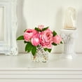 thumbnail image 6 of Nearly Natural Artificial Peony in Glass Vase, 6 of 7