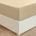 thumbnail image 7 of Mellanni Extra Deep Pocket Fitted Sheet up to 21", Microfiber, 1 Piece California King, Beige, 7 of 7