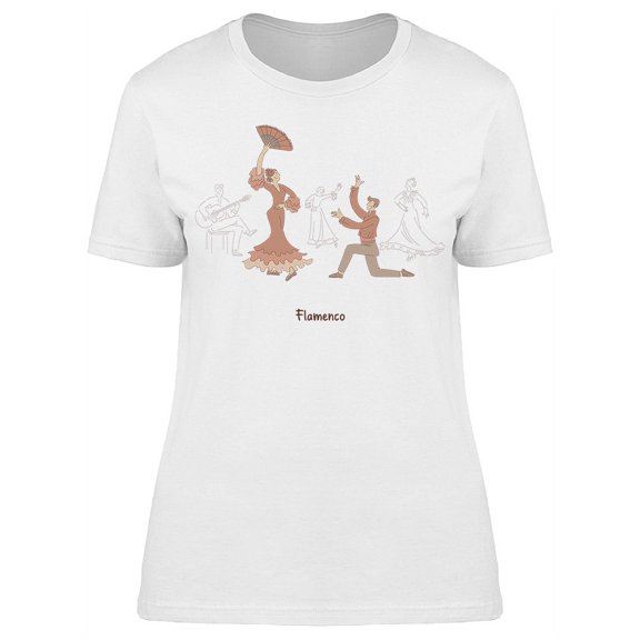 Flamenco Musicians And Dancers T-Shirt Women -Image by Shutterstock, Female XX-Large