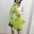 thumbnail image 3 of FNFYFH Women's Fuzzy Star Crossbody Tote Bags Furry Shoulder Bag Cute Purse Handbag, 3 of 7