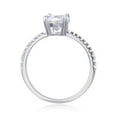 thumbnail image 4 of White Topaz Pave Engagement Ring, 4 of 9