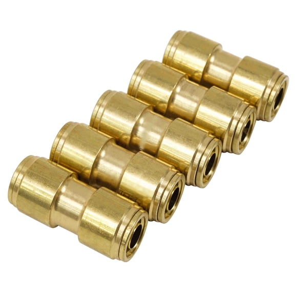 DOT Union Connector Brass Push-Lock Air Brake Fitting  (1/2" / 1/4" and  3/8" ) Tube OD