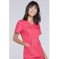 thumbnail image 5 of Cherokee Workwear Stretch Women Scrubs Top, V-Neck, WW630, M, Fruit Punch, 5 of 6