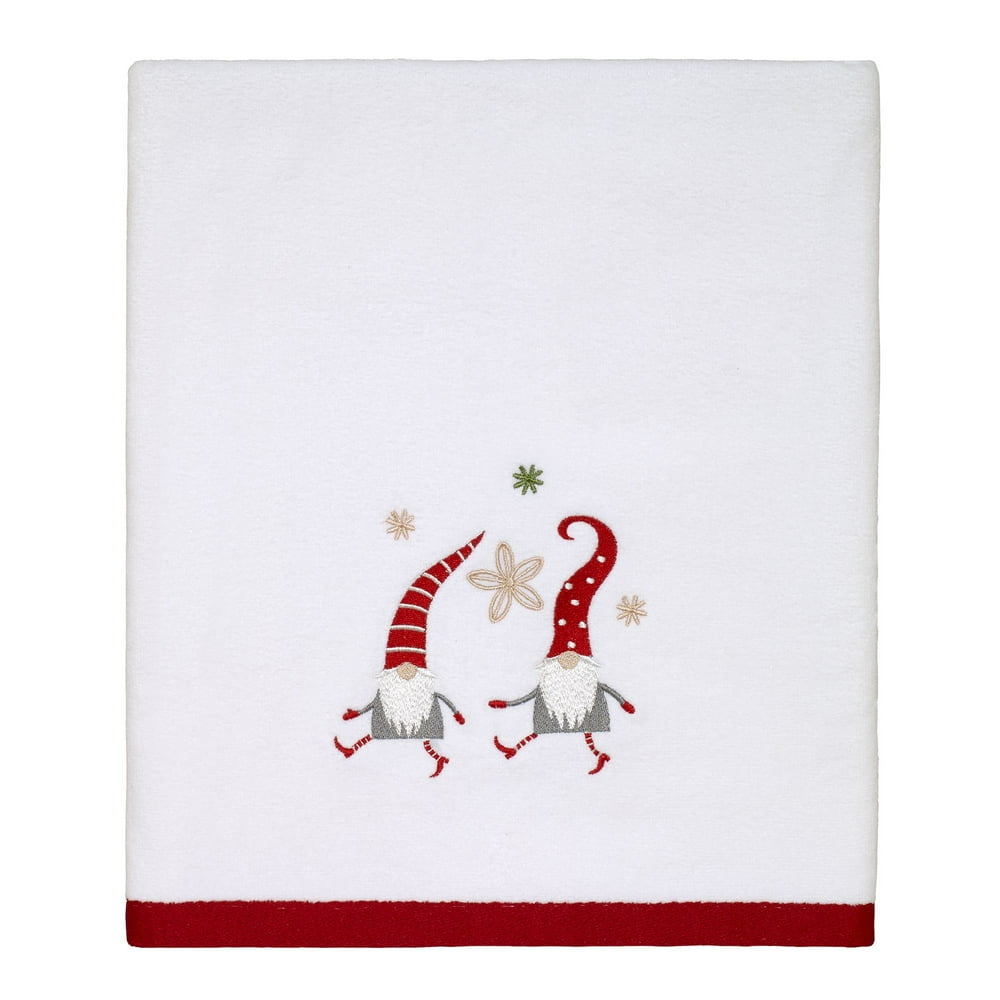 Avanti Holiday Gnome Walk Bath Towel