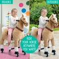 thumbnail image 3 of Lil’ Jumbl Ride on Horse, Kids Ride on Toy with Realistic Sounds & Rolling Wheels (Off-White), 3 of 9