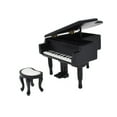 thumbnail image 2 of Piano en miniatura con silla, instrumento Musical, accesorios de decoración de muñecas, colgador de ropa para decoración de comedor, 1/12, 2 of 3