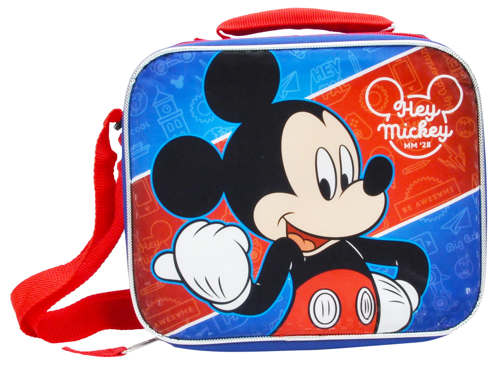 Mickey Mouse Disney Lunch Bag Childrens Kids Boys girls blue picnic school