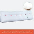 thumbnail image 4 of WOWMAX Sofa Bed Large Filled Triangular Wedge Cushion Bed Backrest Positioning Support Pillow Reading Pillow Office Lumbar Pad with Removable Cover Orange California King, 4 of 7