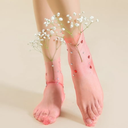 

Stockings For Girls Fashion Silk Stockings Breathable Lace Solid Color Womens Stockings