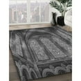 thumbnail image 3 of Ahgly Company Machine Washable Indoor Rectangle Transitional Dark Gray Black Area Rugs, 8' x 12', 3 of 7