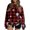 Wine, variant on Women's Fleece Hoodie with Long Sleeve Round Neck, Casual Comfortable Loose-Fit Lightweight, Christmas Plaid Print for Vintage Sportswear,Army Green,L