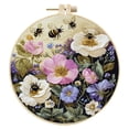 thumbnail image 2 of Embroidery For Beginners & Adults DIY Hand Embroidery Needlepoint With Printed Fabric Threads And Instructions, 2 of 4