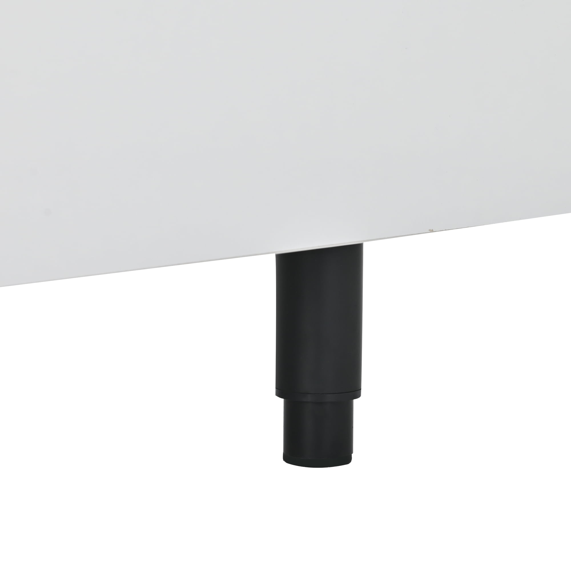 Euroco Modern Extendable Coffee Table with Storage Drawers, Adjustable Length 70"–100"