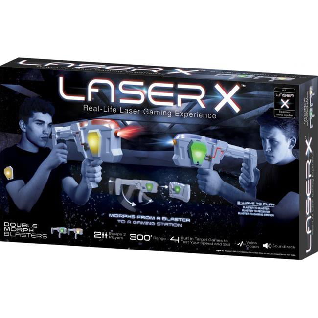 Laser x Morph double Blaster Pack jeu électronique Distance 90 Mètres Neuf 