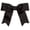 BLACK, variant on Chassé Girls' Cheer Hair Bow - 2" Wide Ribbon in Multiple Colors Red