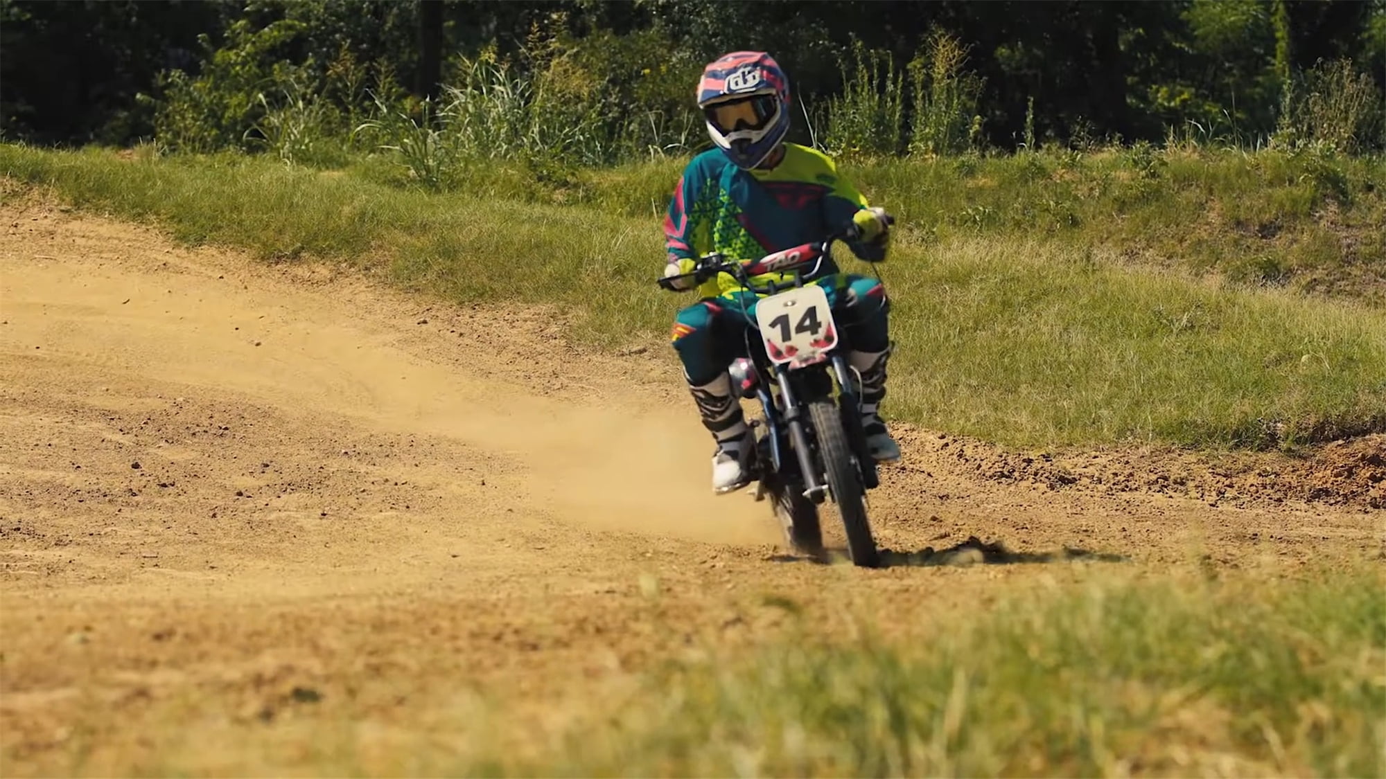 TAO MOTOR New DB-14 110CC Kids Dirt Bike with Automatic Engine Kick Start,Green