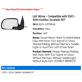 thumbnail image 2 of Left Mirror - Compatible with 2003 - 2006 Cadillac Escalade EXT 2004 2005, 2 of 2
