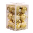 thumbnail image 1 of Juego de bolas decorativas de Navidad de 12 piezas Adornos de bolas colgantes de árbol Oro Ehuebsd  Libre de BPA, 1 of 2