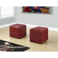 thumbnail image 2 of Ens. poufs en similicuir Monarch Specialties, 2 of 2