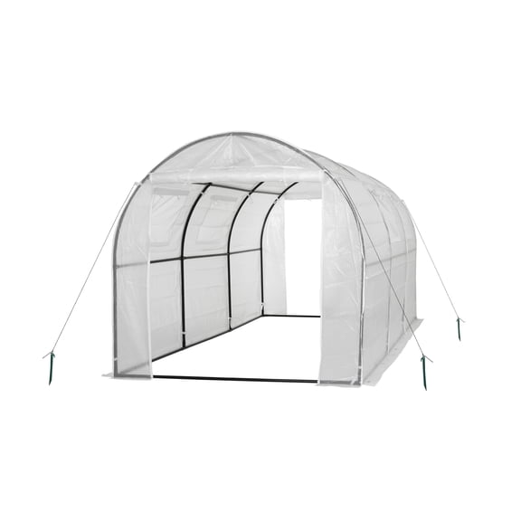OGrow OG17778-PEW Greenhouse, 15' x 6' x 6', White