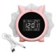 thumbnail image 1 of Despertador Reloj despertador electrónico LED multifuncional con forma de dinosaurio rosa, 1 of 8