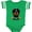Football Green and White, variant on Inktastic Day of the Dead Skull BLK Boys or Girls Baby Bodysuit