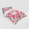 thumbnail image 3 of Ambesonne Floral Bedding Set 3 Pcs, Bloom Bouquet Romance, Twin XL, Pink Grey, 3 of 3