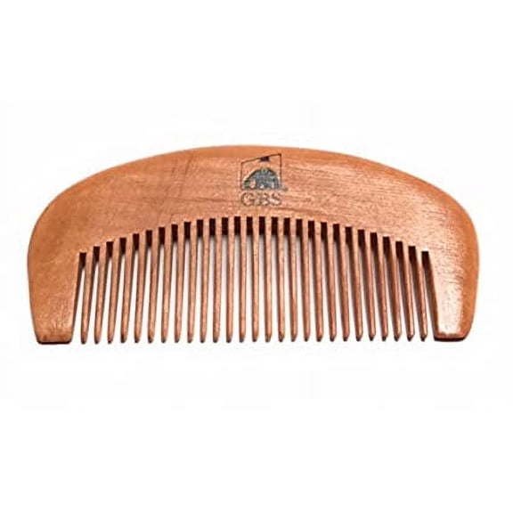 G.B.S Beard Natural Wooden Comb-Superior, Durable Quality, Tangles Eliminator, Anti-Static Anti Breaking, Beard Straightened Comb- Provides Beard Growth and Health