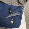 thumbnail image 2 of Bolso Bandolera de Mezclilla Hugtrwg Satchels Jeans Tote Soft azul oscuro, 2 of 9