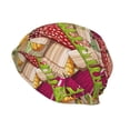 thumbnail image 3 of Kll Colored Large Mushrooms And Leaves Winter Fall Beanie Knit Hats For Men & Women - Warm & Soft Stylish Toboggan Caps For Cold Weather, 3 of 9