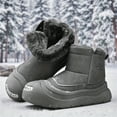 thumbnail image 3 of Men's Winter Thermal Insulated Snow Boots with Thick  Sole & Warm Lining - Short Hiking Boots for Ice Traction, Cold Weather, Outdoor Activities (Snowshoe Compatible) - Easy Slip-On Design for city, 3 of 9
