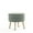 Sage Green, variant on Manhattan Comfort Bailey Ottoman in Blue with Solid Wood Base & Gold Feet