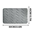 thumbnail image 5 of sruoe Bath Mat Rugs, Bath Mats for Bathroom Floor, Extra Absorbent Quick Dry Bathroom Mats, Washable Bath Rugs and Mats, Bath Carpet for Shower, Polyester, Gray, 5 of 5