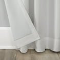 thumbnail image 6 of Sun Zero Evelina Faux Dupioni Silk Thermal Extreme 100% Blackout Back Tab Curtain Panel,50" X 108", Pearl White, 6 of 9