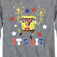 thumbnail image 3 of SpongeBob SquarePants - It's Lit - Toddler And Youth Long Sleeve Graphic T-Shirt, 3 of 6