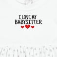 thumbnail image 4 of Inktastic I Love My Babysitter Girls Baby Dress, 4 of 5