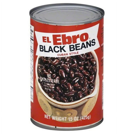 El Ebro Black Beans in Sauce Cuban Style 15oz