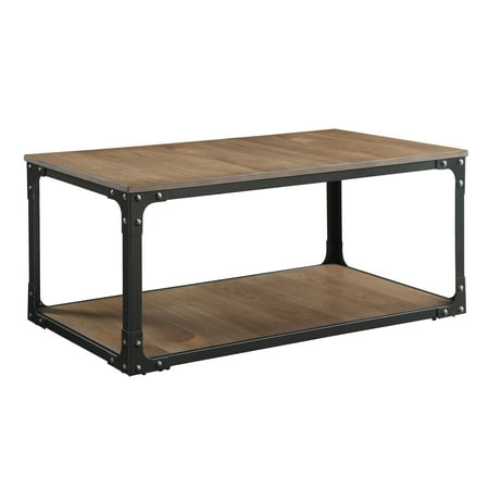 Acme Kenton Coffee Table Oak Black Com Acme Kenton Coffee Table Oak Black