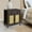 Walnut, variant on COMHOMA Rattan End Table and Storage Cabinet with Drawer and Shelves, Accent Table for Living Room, Walnut