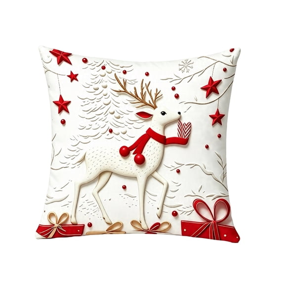 Christmas Home Decor, Christmas Decorative Throw Pillow Cover, Xmas Decorations, Christmas Pillow Covers, for Xmas Tree, Home, Party, Holiday Christmas Decorations